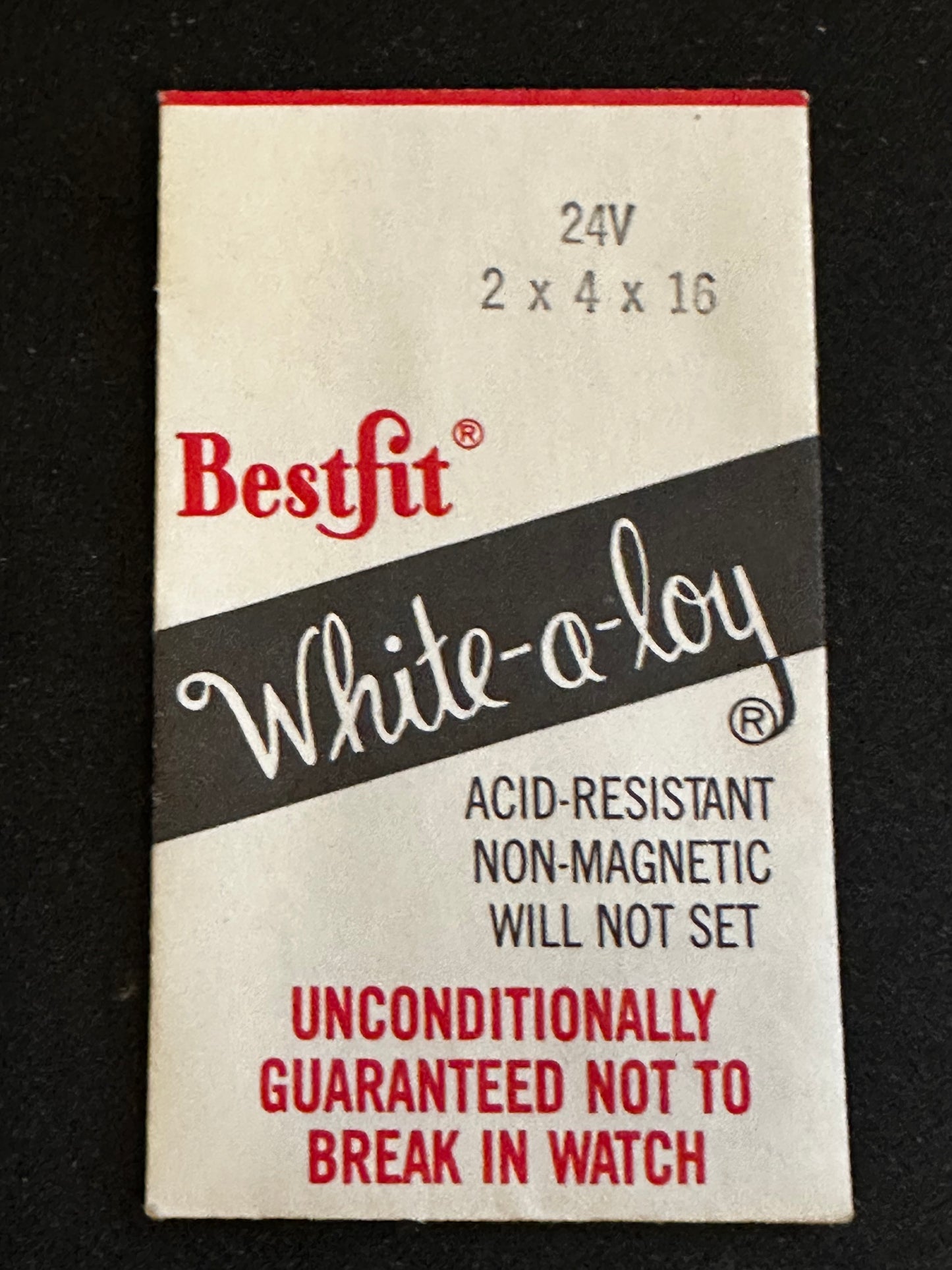 BESTFIT Mainspring 24V for Gruen caliber 380, 381, 385, 386 Pocket Watch - Alloy