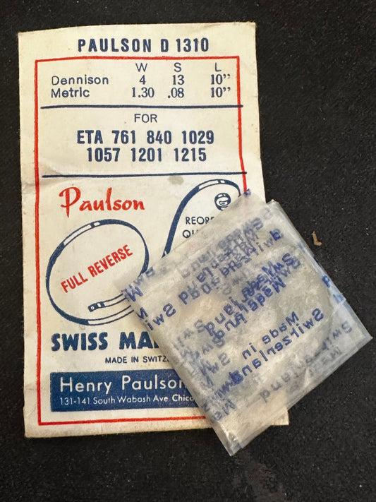 Paulson Mainspring No. D1310 for ETA 761, 840, 1029, 1057, 1201, 1215 - Steel