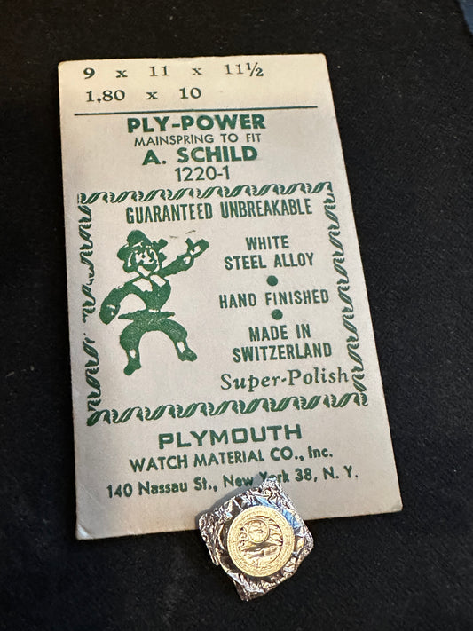 Plymouth Ply-Power Mainspring for AS caliber 1220, 1221 - Alloy