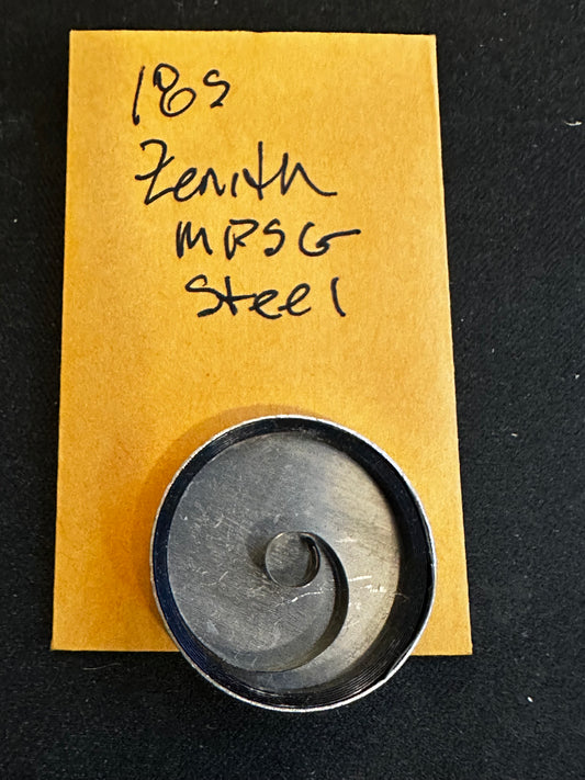 Steel Mainspring for 18s Zenith Pocket Watch - Steel