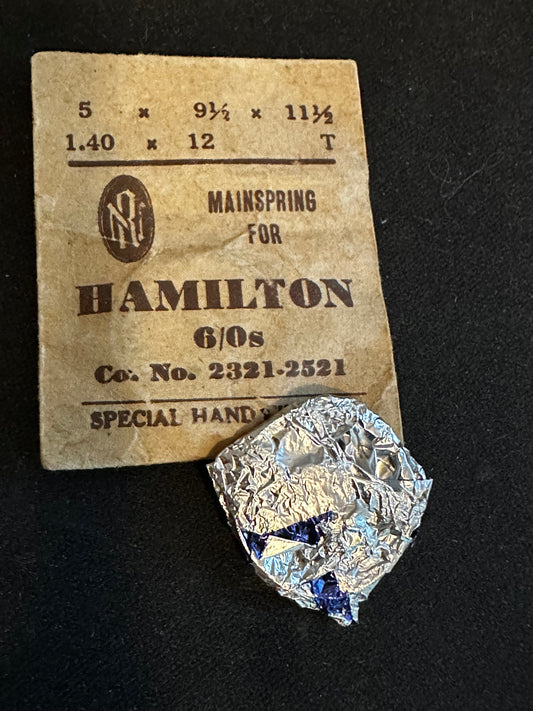 RN Mainspring for Hamilton 6/0s No. 2321 / 2521 - Steel