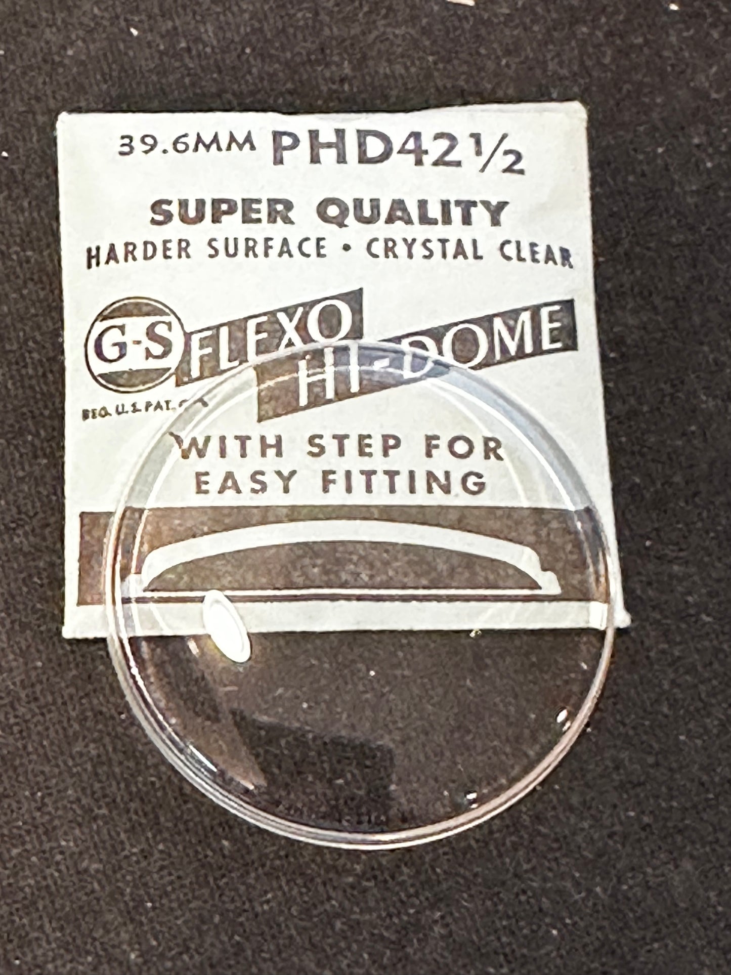 GS Flexo Round HI-DOME Crystal PHD 42½ - 39.6 mm - New
