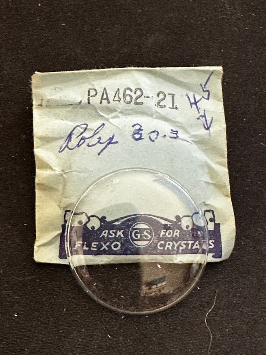GS PA462-21 Watch Crystal 30.3 mm for ROLEX Submariner - New