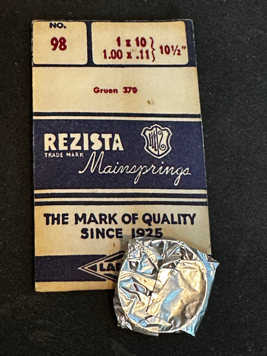 Rezista Mainspring No. 98 for Gruen caliber 370 - Steel