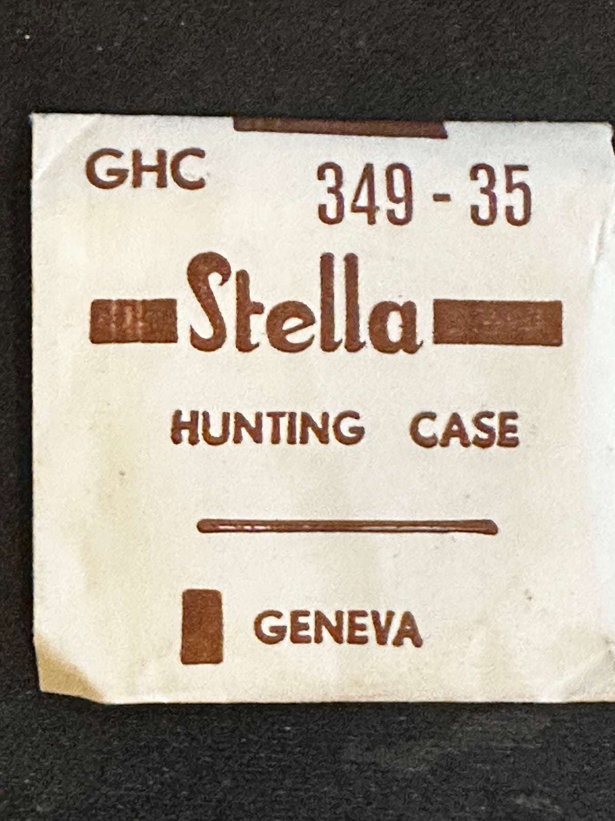 Stella GHC Hunting Case Crystals in sizes 35 (34.9mm) to 43 (40.0mm)