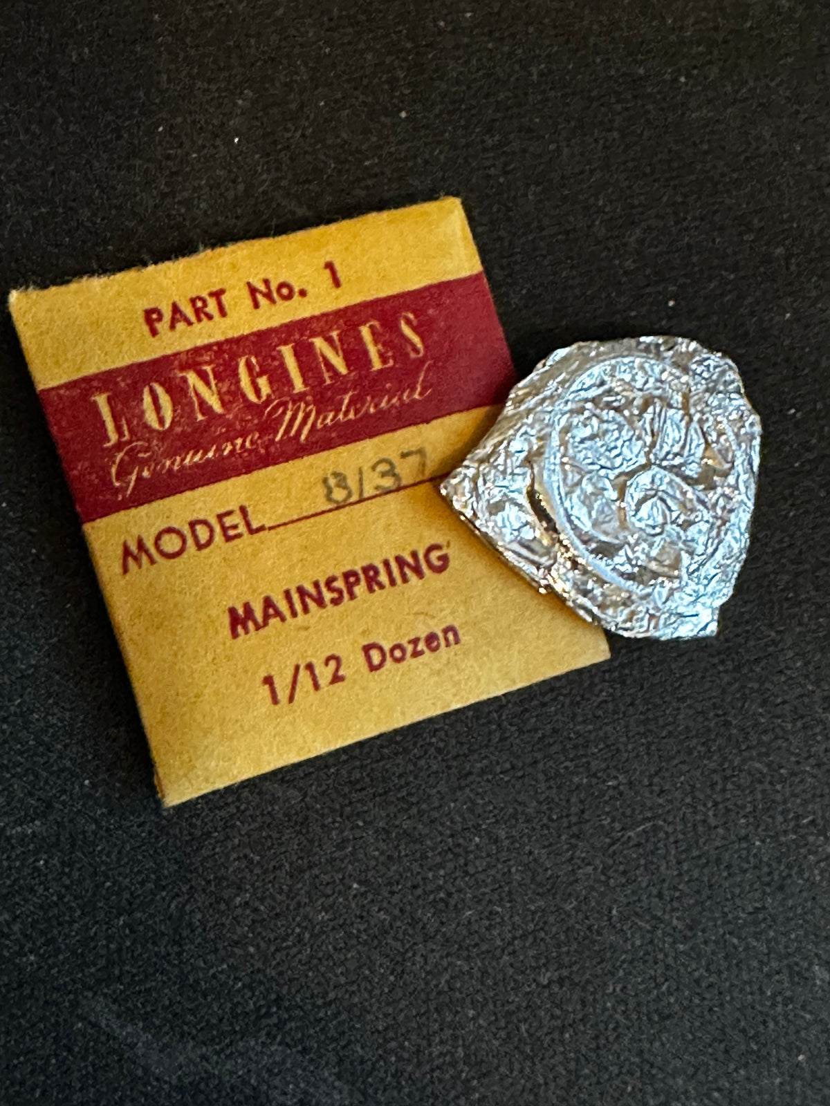 Longines Factory Mainspring for caliber 8/37 - Steel