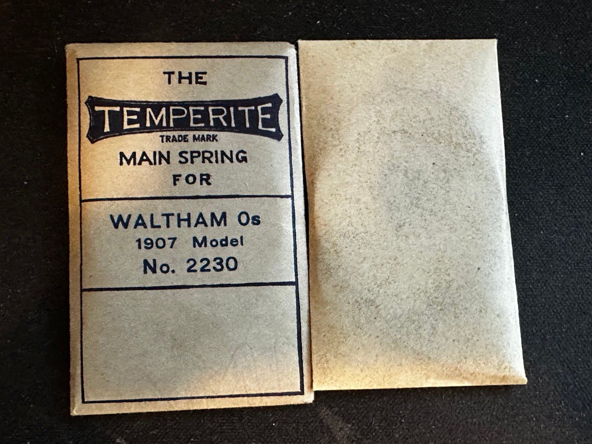 TEMPERITE Mainspring for Waltham 0s No. 2230 - Steel