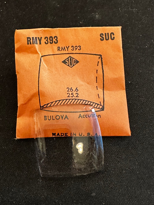 SUC Rocket Fancy Crystal RMY 393 for BULOVA Accutron - 26.6 x 25.2mm - New