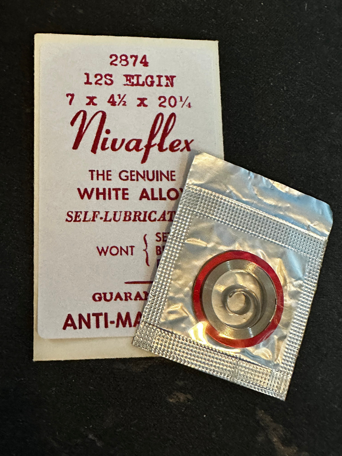 Nivaflex Mainspring for 12s Elgin No. 2874 - Alloy