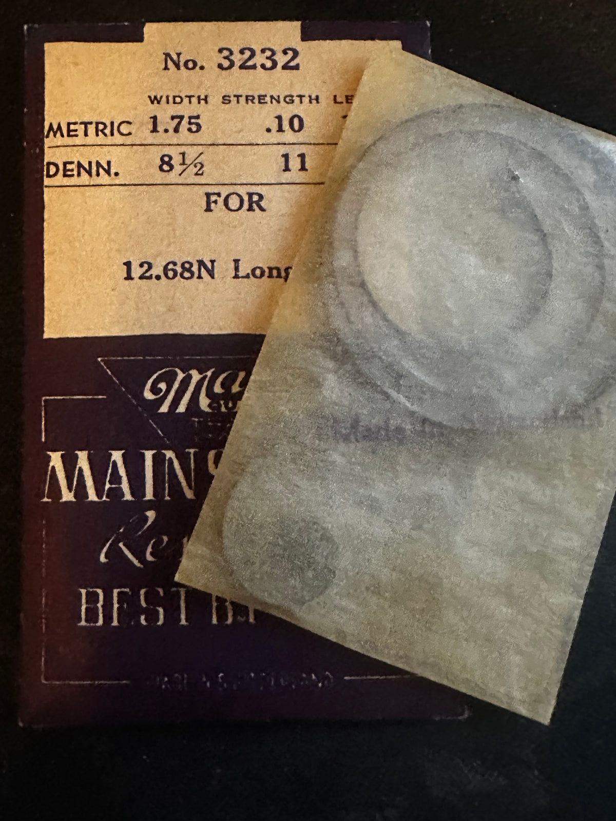 Marco Mainspring #3232 for Longines Caliber 12.68N - Steel