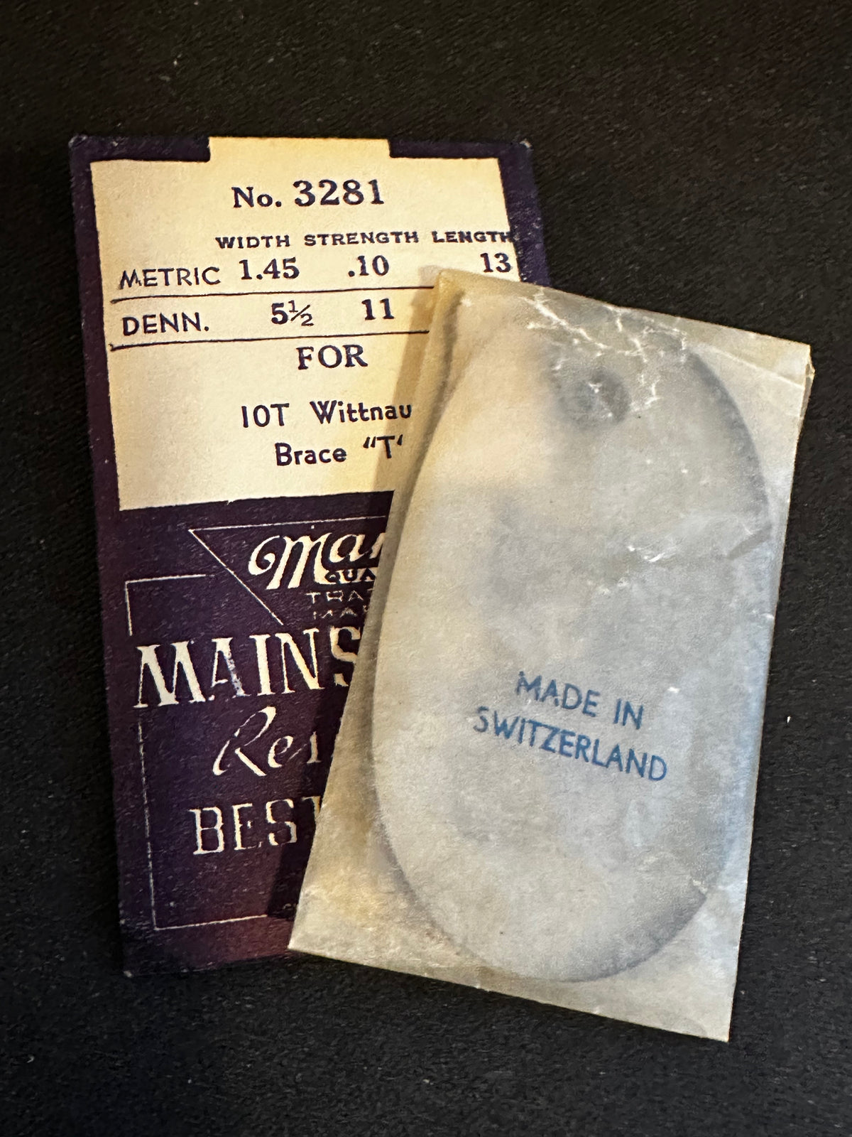 Marco Mainspring #3281 for Wittnauer Caliber 10T - Steel