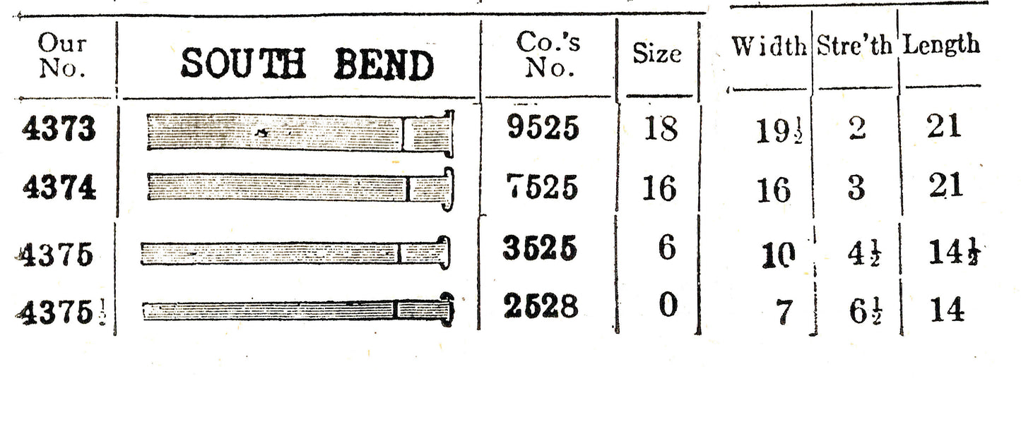 TEMPERITE Mainspring for South Bend 0s No. 2528 - Steel