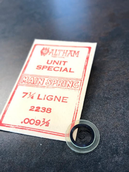 Waltham Factory Mainspring for 7¼ ligne Watches No. 2238 - Steel