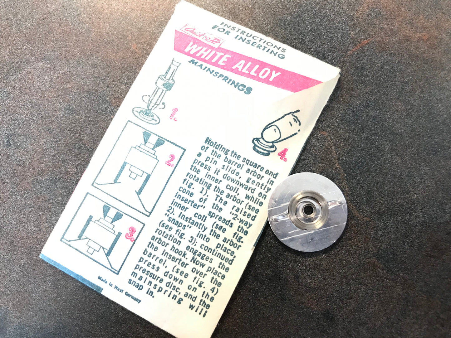 HR Quick Fit Mainspring No. K175 for Ebosa caliber 85 - Alloy