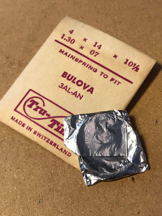 Tru-Time Mainspring for Bulova caliber 3AL & 3AN - Steel