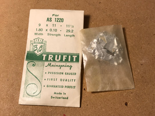 Trufit Mainspring for A.S. caliber 1220 - Steel