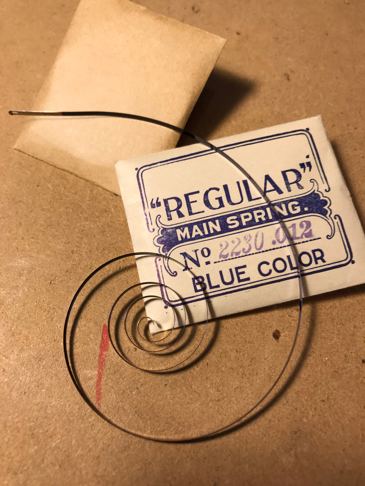 Eliassof Bros & Co. "Regular" Mainspring for Waltham 0s Factory No. 2230 - Steel