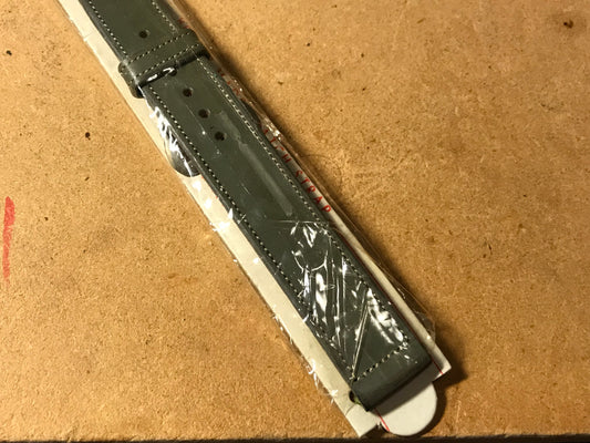 Binson Whiteall 1/2" Vintage Grey Leather Wrist Watch Strap from - NOS in Packaging