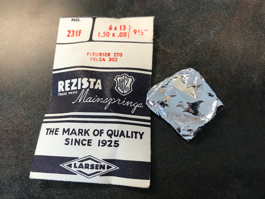 Rezista Mainspring No. 231F for Fleurier 270 and Felsa 302 - steel