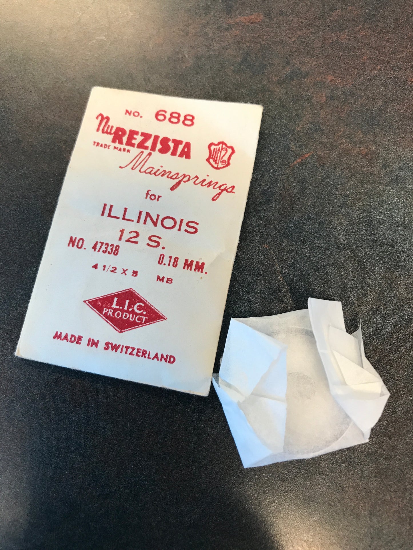 NuREZISTA Mainspring #688 for Illinois 12s Factory No. 47338 - Steel