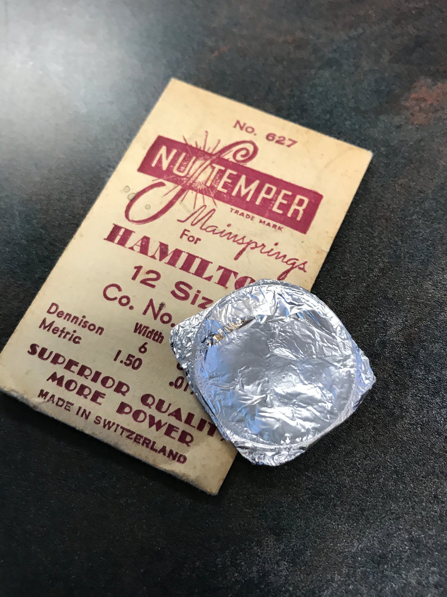 NuTemper Mainspring for Hamilton 12s No. 6021 - Steel