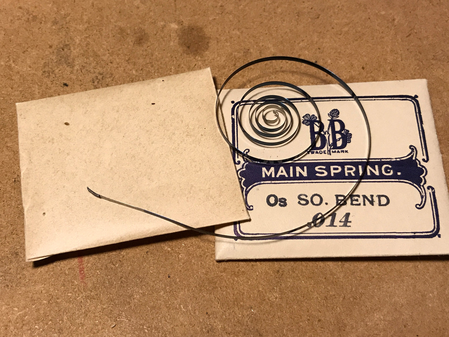 Bogle Brothers Mainspring for South Bend 0s No. 22528 - Steel