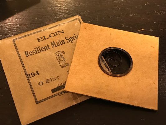 Elgin Factory Mainspring for 0s & 3/0s No. 2097 - Steel