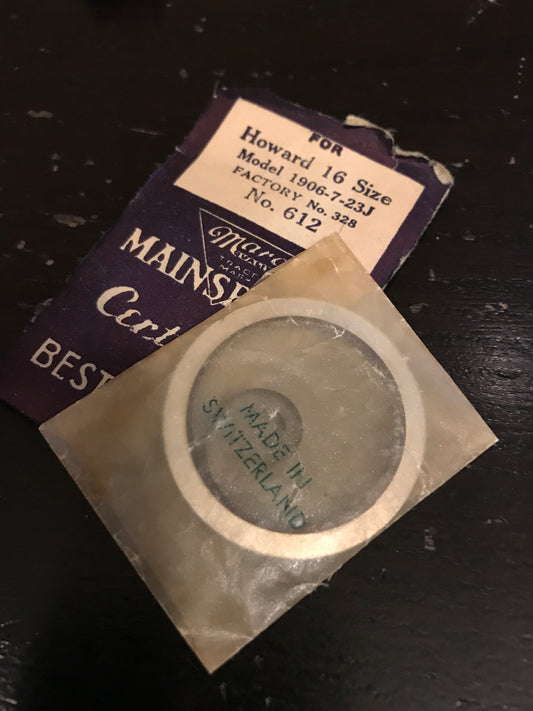 Marco Mainspring No. 612 for Howard 16s Factory No. 328 - Steel