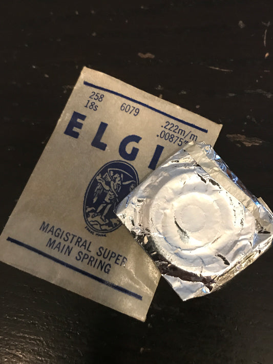 Elgin Factory Mainspring for 18s No. 6079 (812) - Alloy