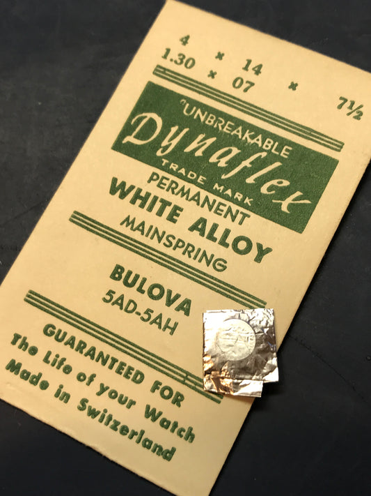 Dynaflex Unbreakable Mainspring for Bulova 5AH & 5AD - Alloy