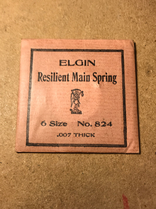 Elgin Factory Mainspring for 6s No. 824 - Steel