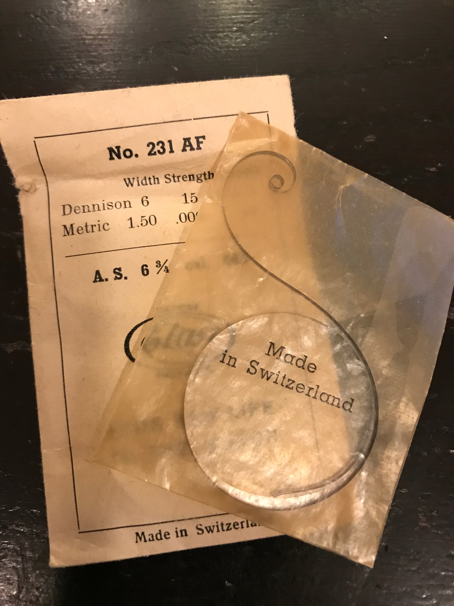 Elast Mainspring No. 231AF for A.S. caliber 969 - Steel