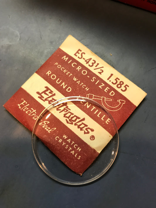 Electro-Seal ES-43½ Pocket Watch Crystal 40.3mm (1.585“) - New