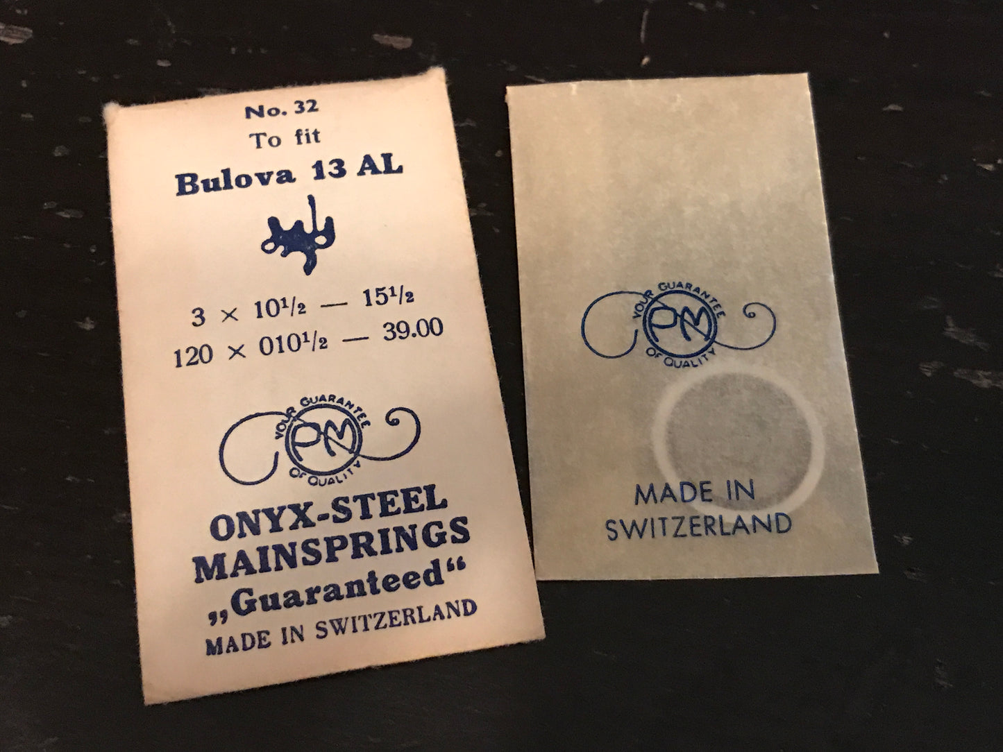 PM Mainspring for Bulova caliber 13AL & 13A - Steel
