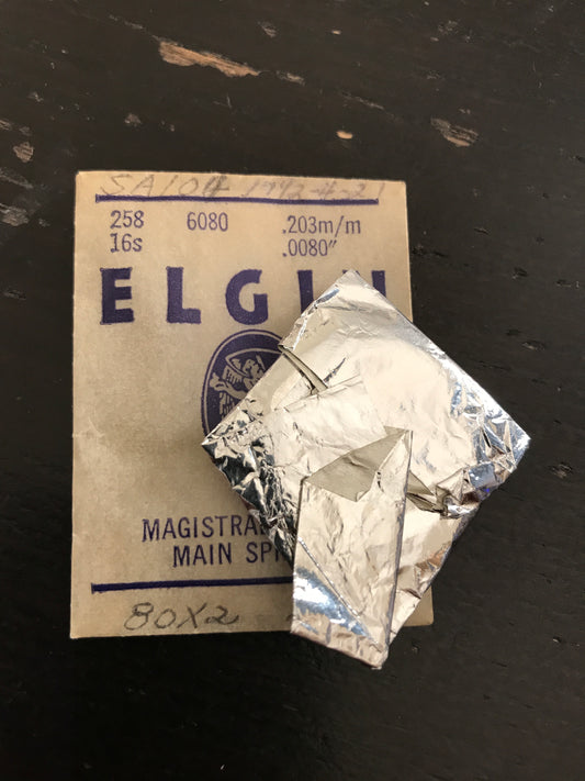 Elgin Factory Mainspring for 16s No. 6080 (817) - Alloy
