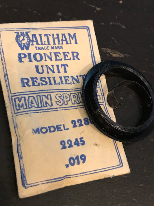 Waltham Factory Mainspring for 22s 8 Day No. 2245 - Steel