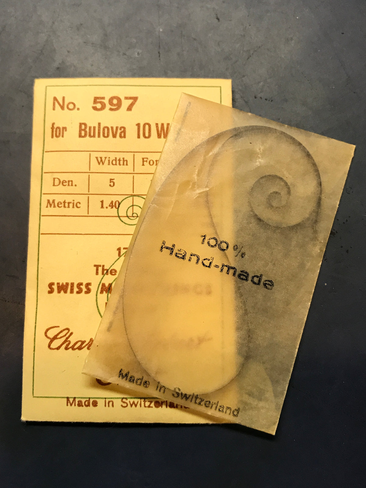 CR Mainspring 597 for Bulova caliber 10W - Steel