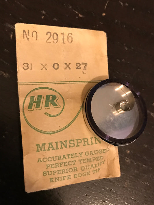 HR No. 2916 Mainspring for Phinney Walker Clock