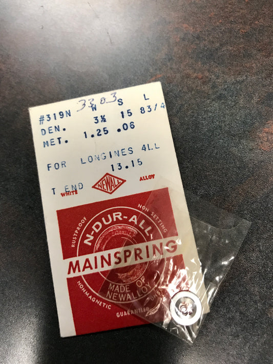 NEWALL Mainspring #319N for Longines caliber 4LL, 13.15 - Alloy