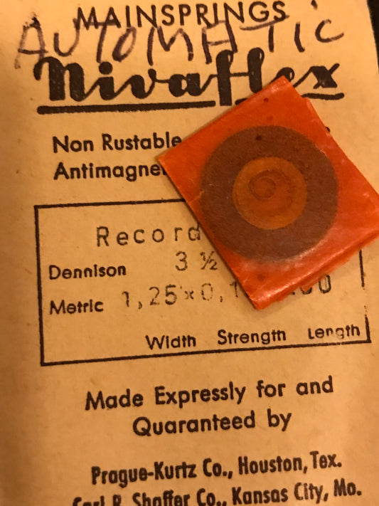 Nivaflex Mainspring for Record caliber 161 automatic - Alloy