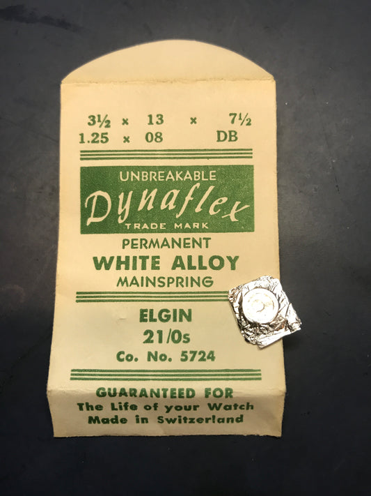Dynaflex Mainspring for Elgin 21/0s Factory No. 5724 / 6005 - Alloy