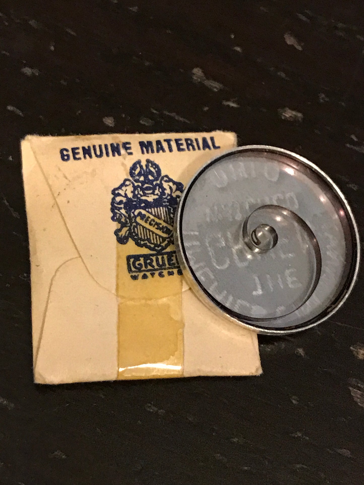 Gruen Factory Mainspring for Gruen caliber 455, 457, 459 - steel