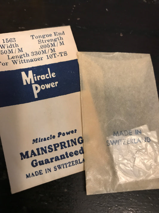 Miracle Power Mainspring for Wittnauer caliber 10T, 10TS - Steel