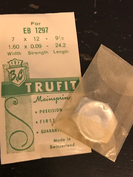 Trufit Mainspring for Bettlach caliber 1297 - Steel