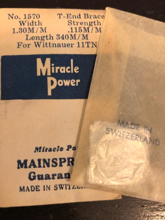 Miracle Power Mainspring for Wittnauer caliber 11TN - Steel