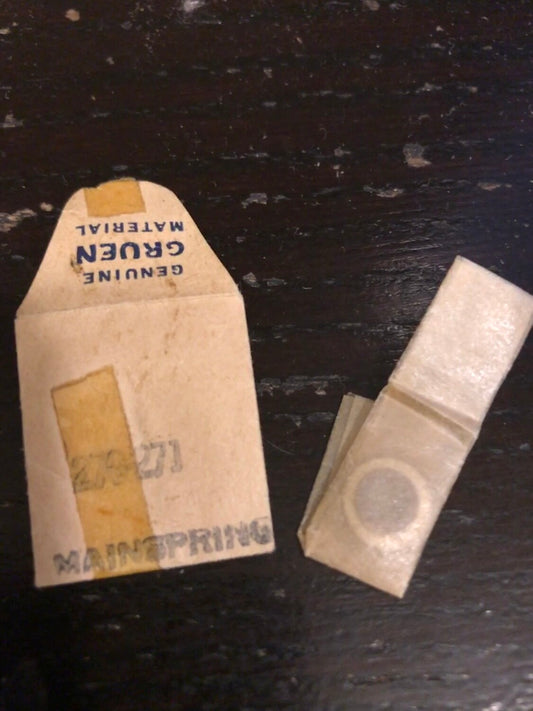 Gruen Factory Mainspring for caliber 270, 271 - steel