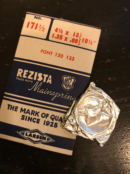 Rezista Mainspring No. 171½ for Font caliber 120, 123 - Steel