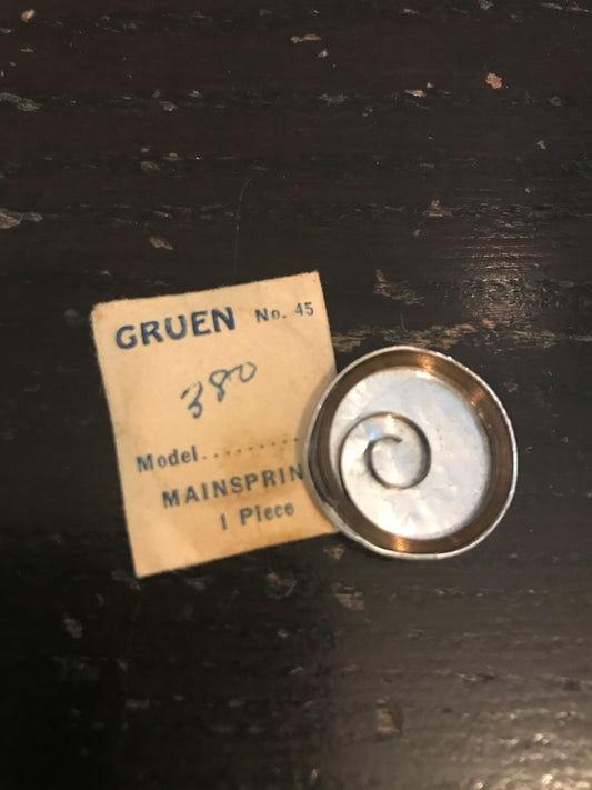 Gruen Factory Mainspring for caliber 380 - steel