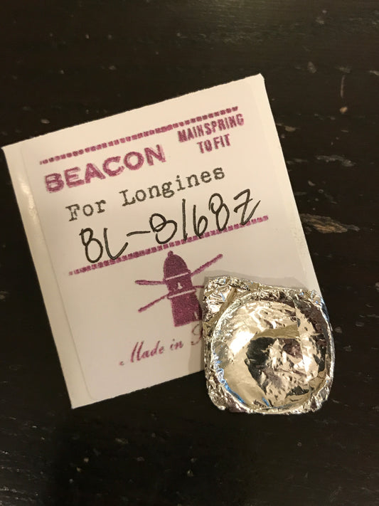 Beacon Mainspring for Longines caliber 8L, 8/68Z movements - steel