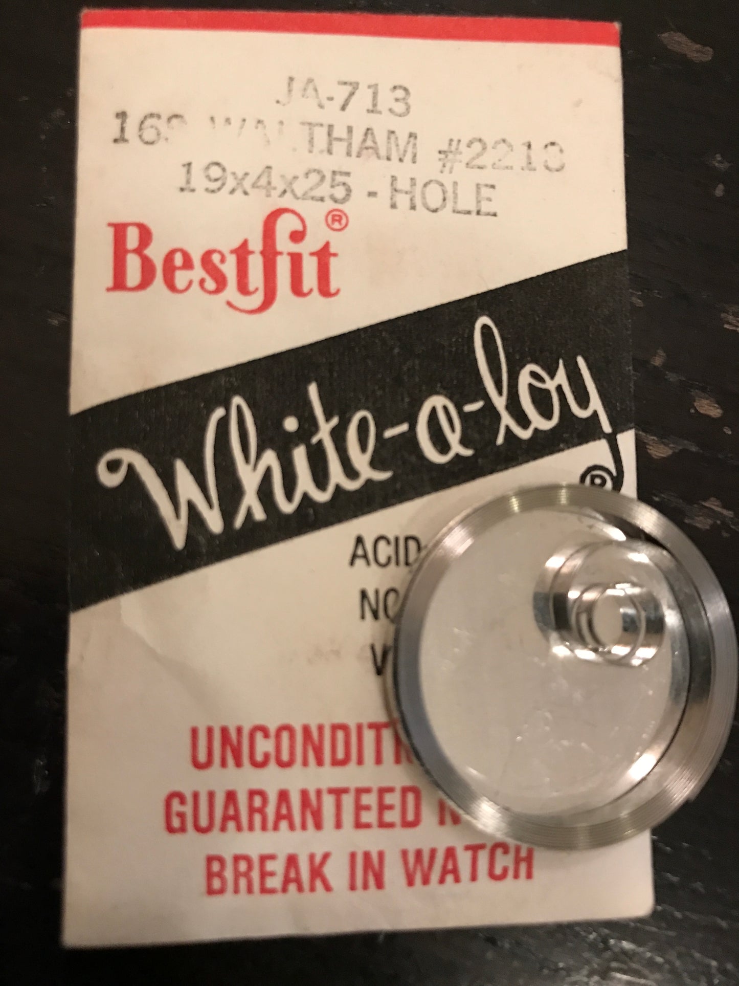 BESTFIT Mainspring JA713 for Waltham 16s No. 2218 / 2267 - Alloy